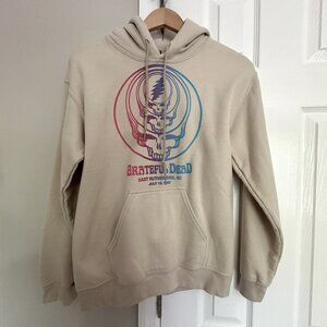 Grateful Dead Hoodie Ombre Retro Skull Logo East Rutherford NJ 1987, Size Small